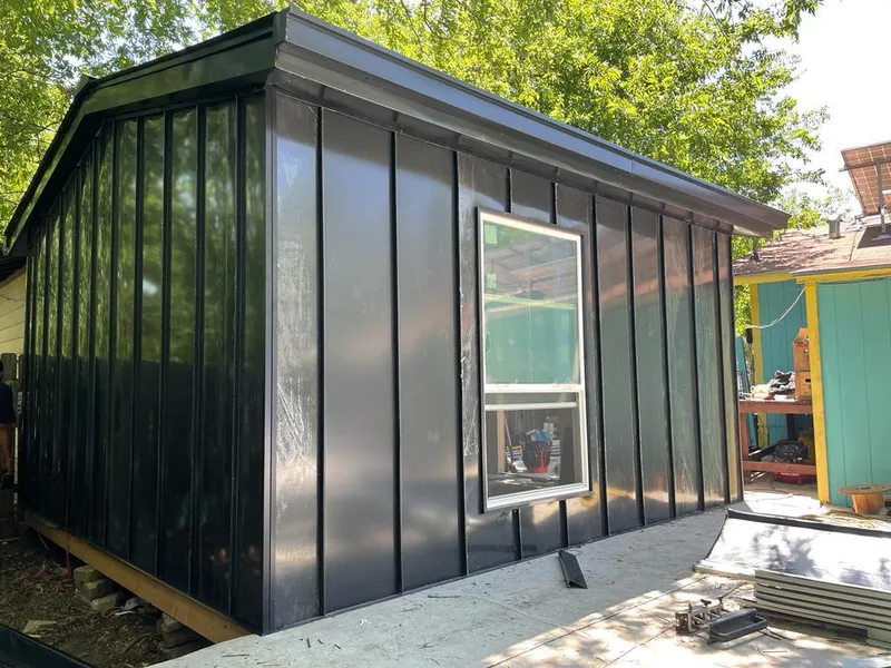 Black standing seam metal wall panels for Metal Roof Installation in Tanque Verde